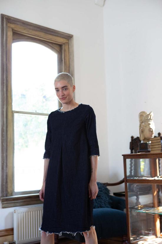  Erica Tanov 숏 원피스 에리카 타노프 시그니처 라이 드레스 데님 - OTHER BRANDS