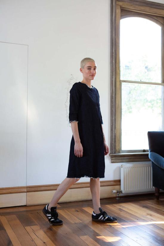  Erica Tanov 숏 원피스 에리카 타노프 시그니처 라이 드레스 데님 - OTHER BRANDS