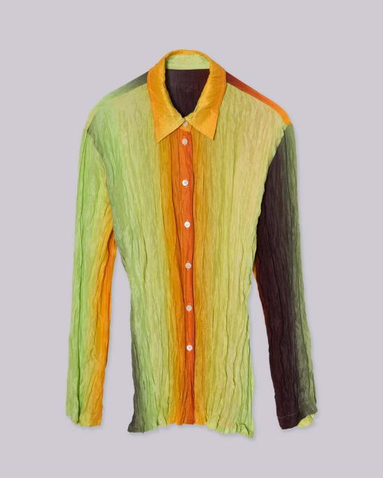  사야카 다비스 뉴욕 셔츠 사야카 데이비스 뉴욕 핸드 플리츠 셔츠 그라데이션 - SAYAKA DAVIS NEW YORK