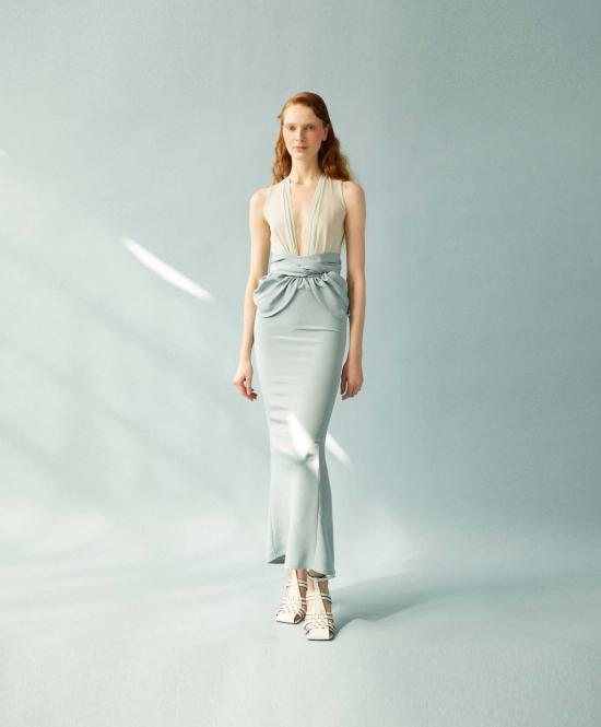  루이자 에 라 루나 롱 스커트 Luisa Et La Luna Aura 스커트 블루 - LUISA ET LA LUNA