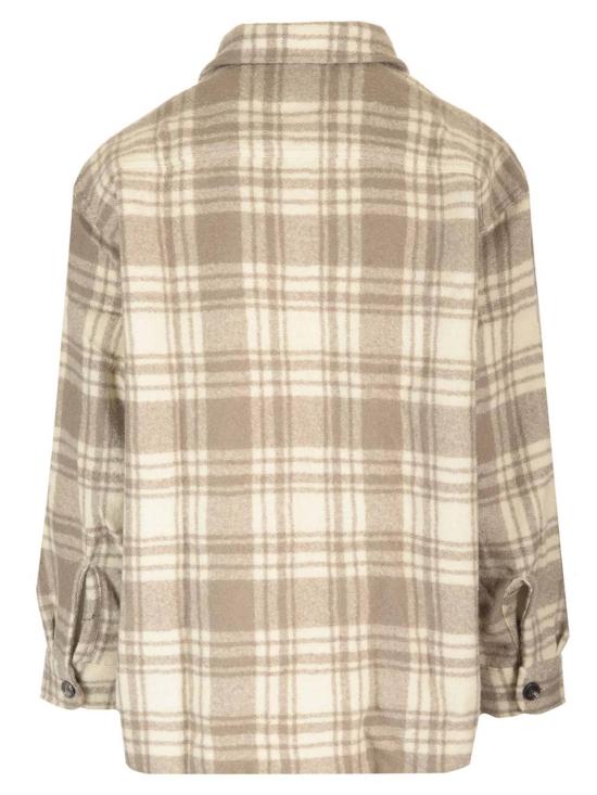  아미 셔츠 알렉상드르 마티우시 플란넬 오버셔츠 멀티컬러 - AMI