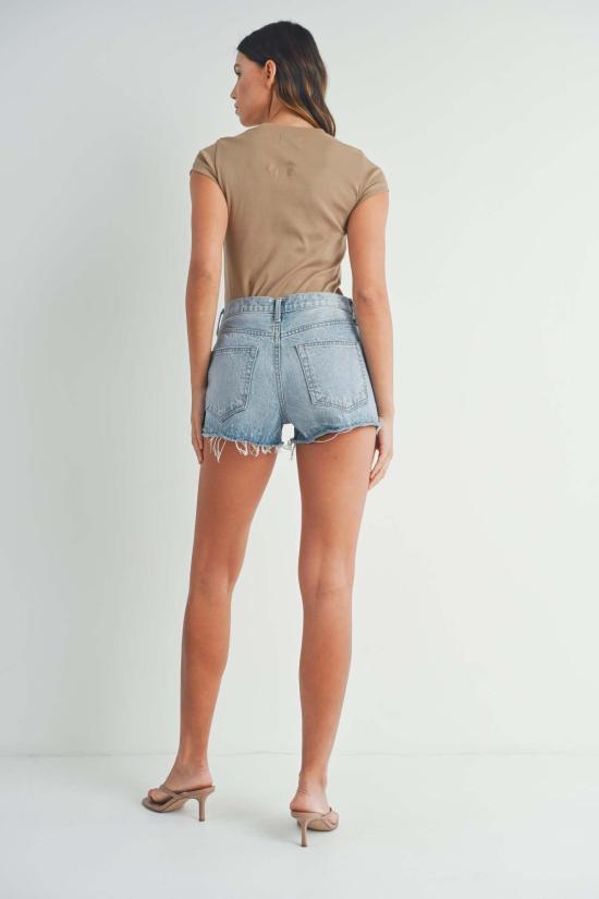  Just Black Denim 숏팬츠 저스트 블랙 데님 바이시클 쇼츠 라이트 데님 - OTHER BRANDS