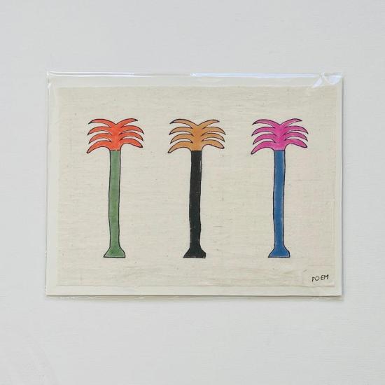  PO-EM 가죽소품 포 엠 팔마 트리오 블록 아트 프린트 - PO EM
