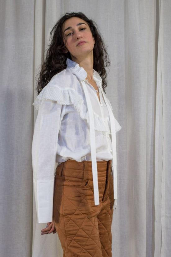  케흘러 오마지오 봄버 자켓 칼레 프레리 버튼다운 내추럴 다이 웰드/매더/인디고 - KAHLER OMAGGIO