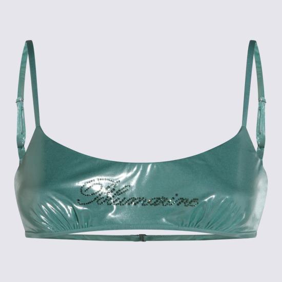  블루마린 비키니 수영복 그린 탑  커버업 파스텔 그린