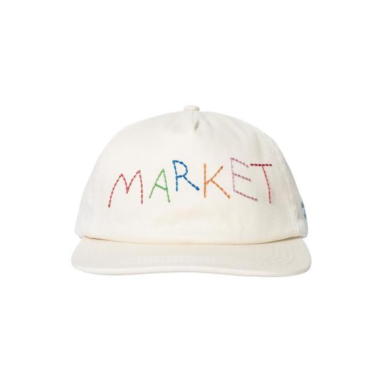  마켓 모자 소프트 스티치 5패널 햇 이집션 블루/버터크림 - MARKET