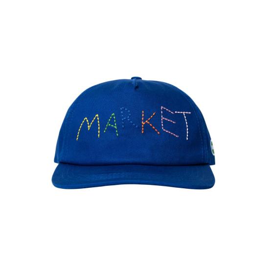  마켓 모자 소프트 스티치 5패널 햇 이집션 블루/버터크림