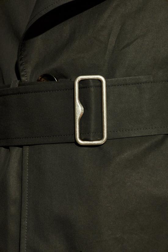  버버리 트렌치 코트 개버딘 벨티드 트렌치 재킷 블랙 - BURBERRY