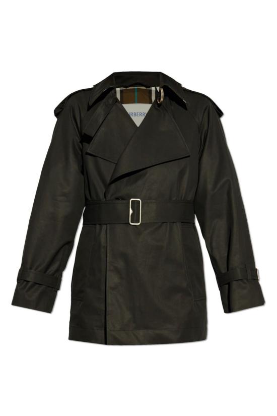  버버리 트렌치 코트 개버딘 벨티드 트렌치 재킷 블랙