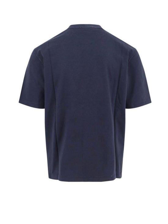  스톤 아일랜드 반팔 티셔츠 로고 패치 반팔 티셔츠 (블루) - STONE ISLAND