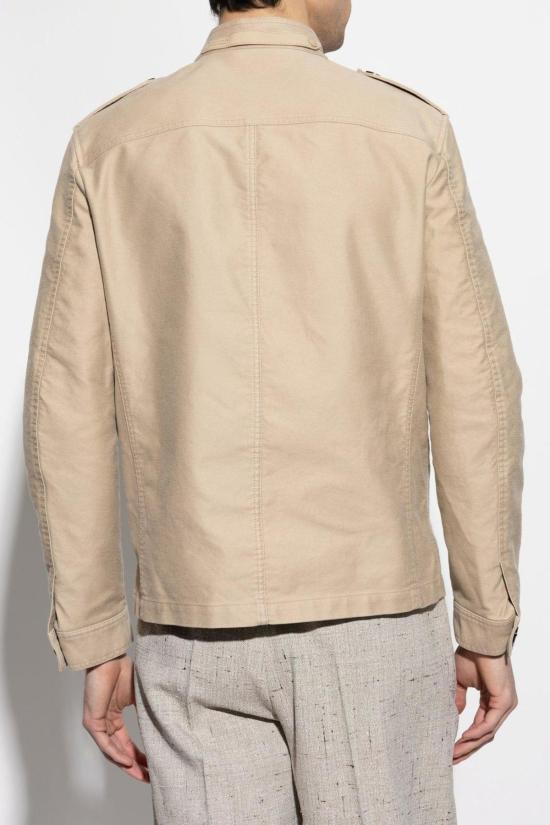  톰포드 자켓 톰 포드 플랩 포켓 셔츠 재킷 샌드 - TOMFORD