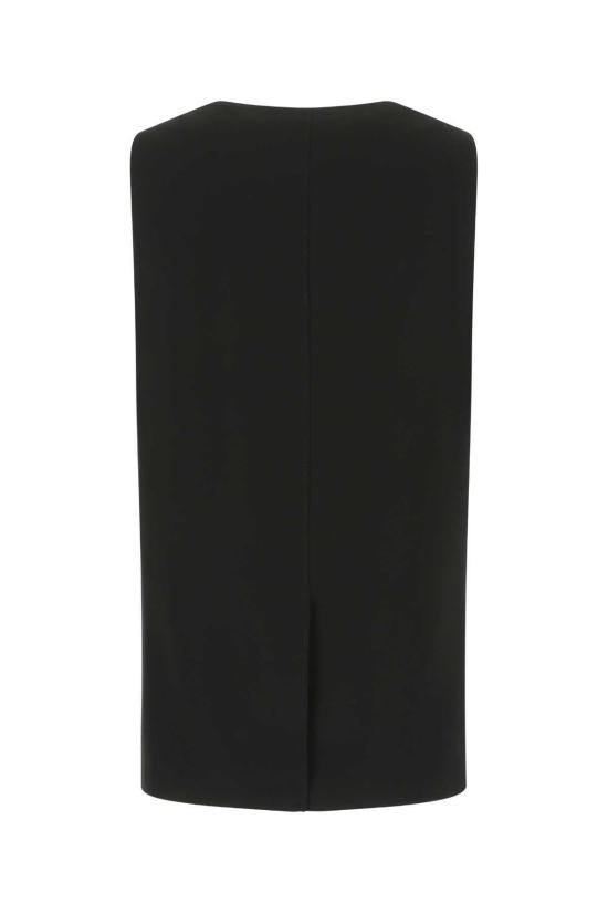  버버리 베스트 블랙 실크 오버사이즈  A1189 - BURBERRY