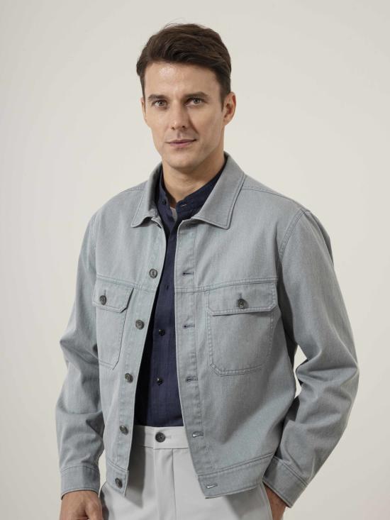  O.N.S 데님 자켓 엘리엇 워시드 트러커 재킷 스틸 블루 - OTHER BRANDS