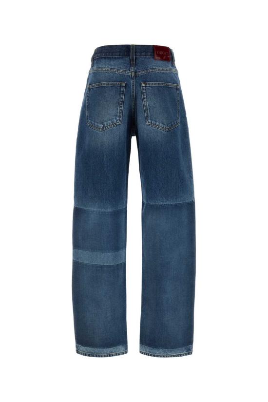  구찌 데님 팬츠 데님 진 블루 라이트 블루 - GUCCI