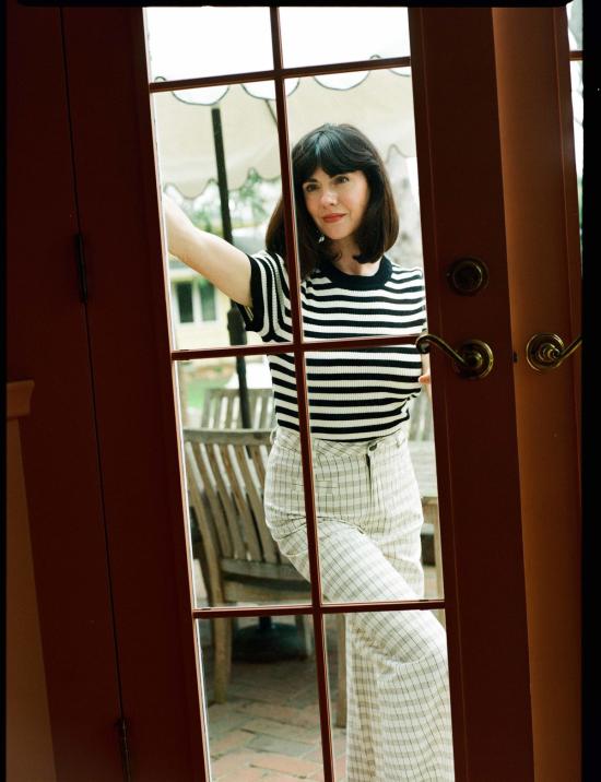  마리아 스탠리 스트레이트 팬츠 소프트 행크 팬츠 본 플래드 - MARIA STANLEY