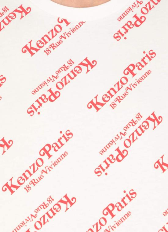  겐조 반팔 티셔츠 로고 티셔츠 화이트 - KENZO