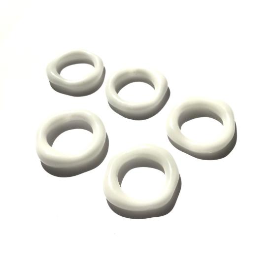  제인 다렌스부르그 반지 제인 다렌스버그 오가닉 밴드 화이트 - JANE DARENSBOURG