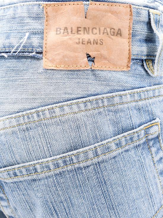  발렌시아가 데님 팬츠 코튼 데님 진 블루 - BALENCIAGA