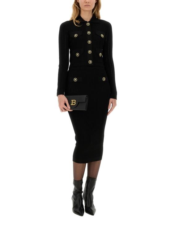  발망 가디건 니트  블랙 - BALMAIN