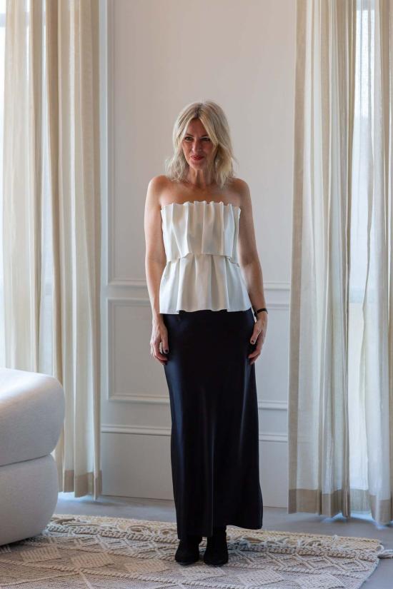  하우스 오브 다그마르 민소매 티셔츠 하우스 오브 다그마 조각 튜브 탑