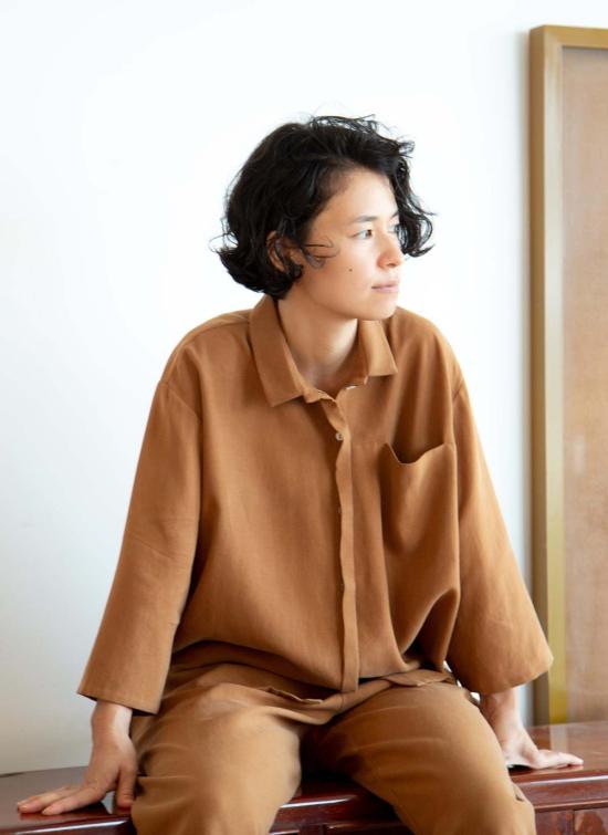  KAAREM 셔츠 Kaarem Sot 3/4 슬리브 버튼 업 포켓 셔츠 - KAAREM