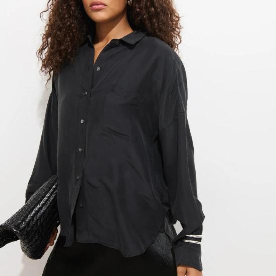  알렉스 밀 셔츠 조 포켓 셔츠 블랙