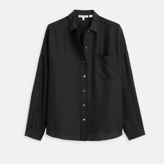  알렉스 밀 셔츠 조 포켓 셔츠 블랙 - ALEX MILL