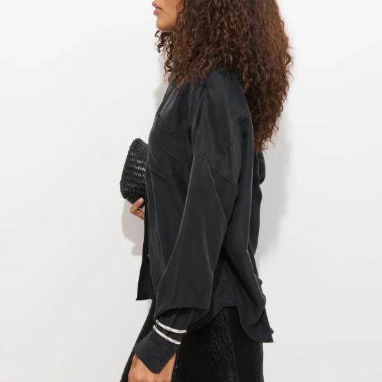  알렉스 밀 셔츠 조 포켓 셔츠 블랙 - ALEX MILL