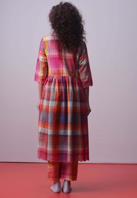  IKKIVI 튜닉 이키비 캔디 블록 체크 코디 세트 멀티 컬러 - OTHER BRANDS