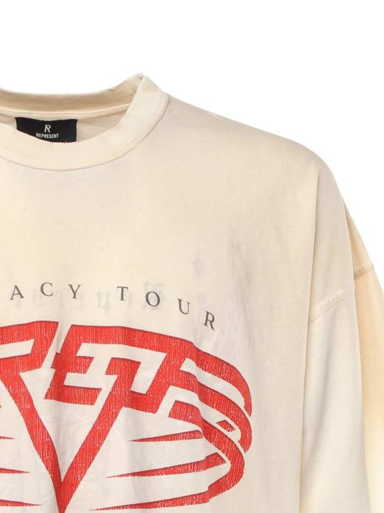  리프레젠트 반팔 티셔츠 리빙 레거시 티셔츠 플랫 화이트 - REPRESENT