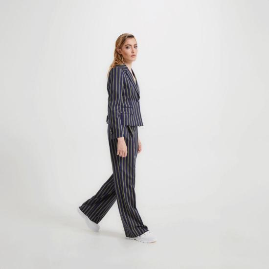  Francesca Cottone 수트 자켓 Brooke 재킷 네이비 수팅 스트라이프 - OTHER BRANDS