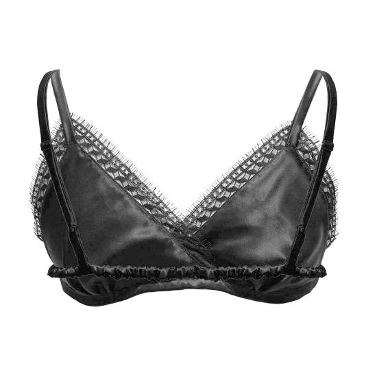  크리스텔 바라자 브라 Krystell Barraza 레노라 실크 레이스 렛 - KRYSTELL BARRAZA