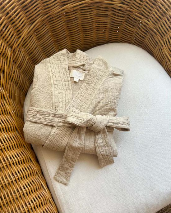  Honest Cotton 라운지 웨어 어니스트 코튼 가을 면 로브 - HONEST COTTON