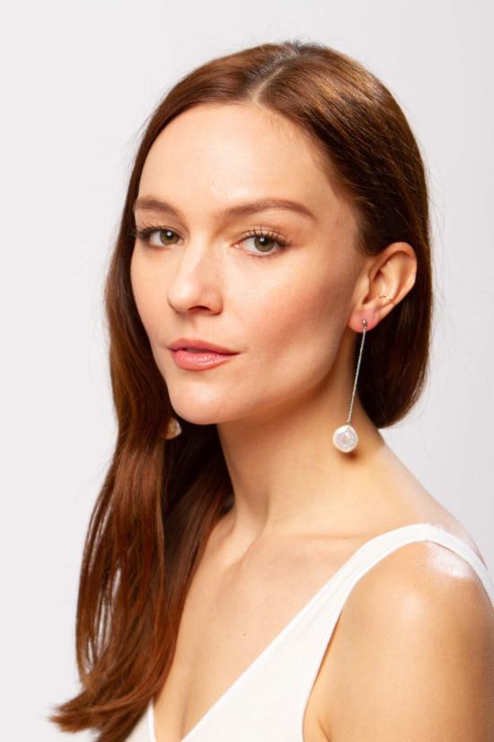  Alajas 이어링 알라자스 리냐 진주 귀걸이 화이트 - OTHER BRANDS