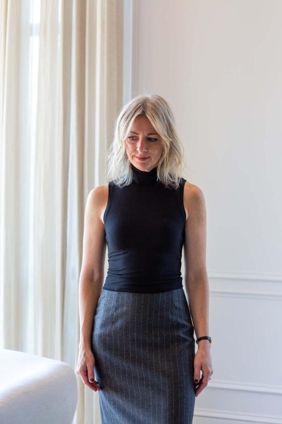  에태르네 블라우스 에테르네 할로우 탑