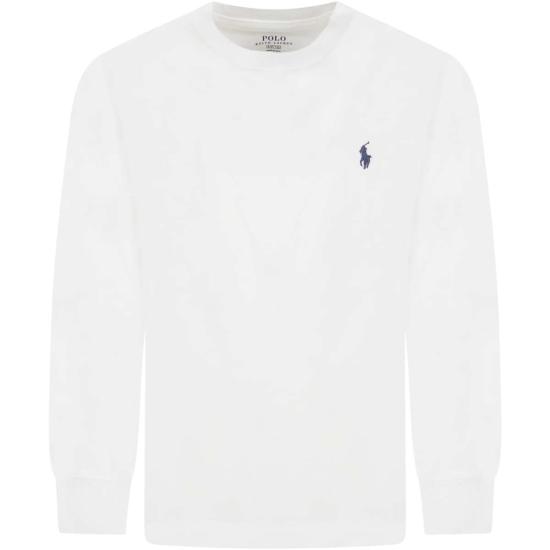  [키즈] 랄프 로렌 트레이닝 상의 아동용 포니 로고 티셔츠 (화이트)