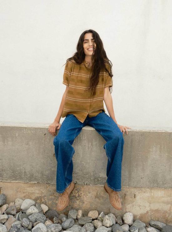  에이스 앤 지그 블라우스 지나  라탄 - ACE & JIG