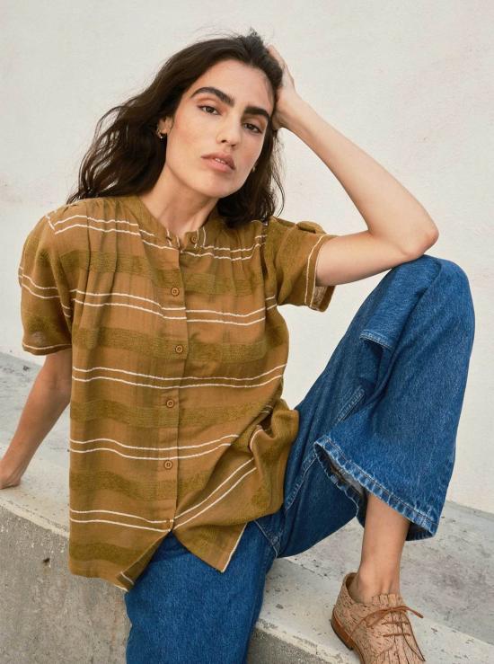  에이스 앤 지그 블라우스 지나  라탄