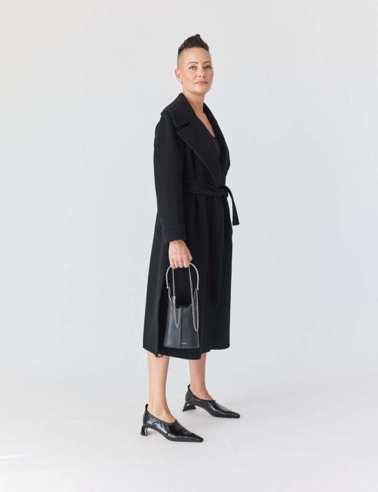  Lindsay Nicholas New York 트렌치 코트 린지 니콜라스 뉴욕 에드위나 코트 블랙 - OTHER BRANDS