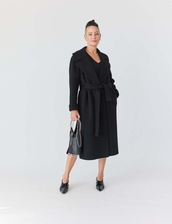  Lindsay Nicholas New York 트렌치 코트 린지 니콜라스 뉴욕 에드위나 코트 블랙 - OTHER BRANDS