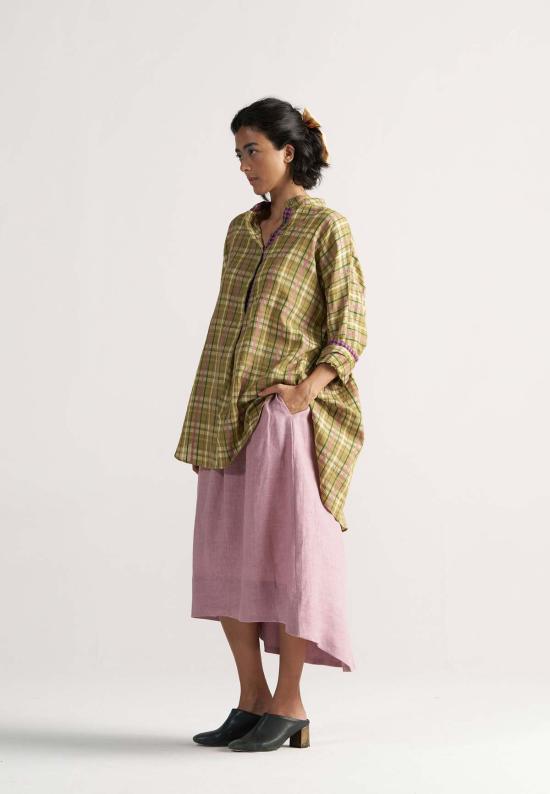  IKKIVI 셔츠 이키비 체크메이트 피크닉 옐로우 체크 셔츠 옐로우 - IKKIVI