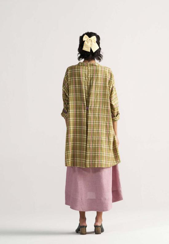  IKKIVI 셔츠 이키비 체크메이트 피크닉 옐로우 체크 셔츠 옐로우 - IKKIVI