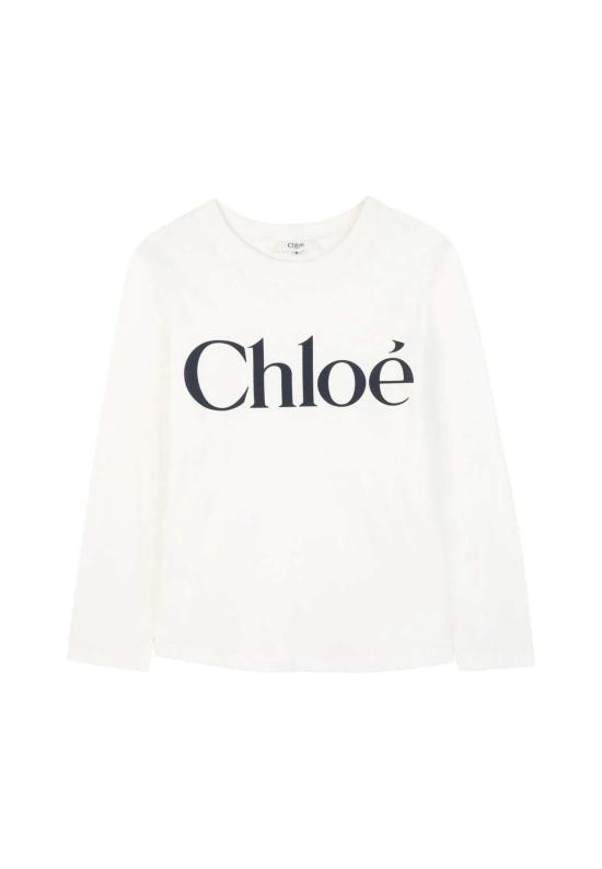  [키즈] 끌로에 트레이닝 상의 로고 티셔츠 (화이트) 키즈 사이즈