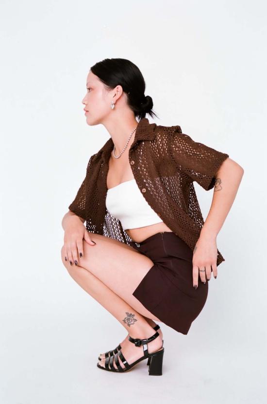  Estrella-Studio 숏 스커트 에스트렐라 스튜디오 럭키 스커트 코코아 - OTHER BRANDS