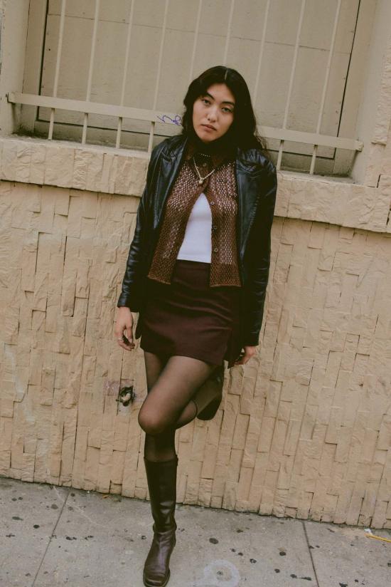  Estrella-Studio 숏 스커트 에스트렐라 스튜디오 럭키 스커트 코코아