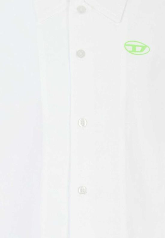  [키즈] 디젤 트레이닝 상의 로고 셔츠 화이트 - DIESEL