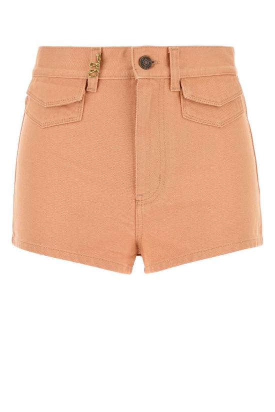  끌로에 데님 숏팬츠 살몬 데님 쇼츠 핑크