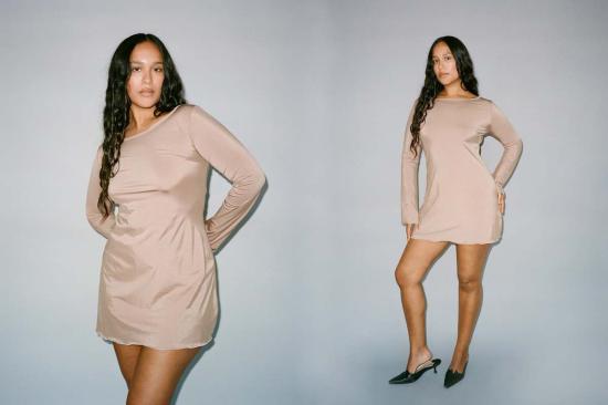  질 로드리게즈 숏 원피스 길 로드리게즈 메탈릭 니트 일렉트라 드레스 - GIL RODRIGUEZ