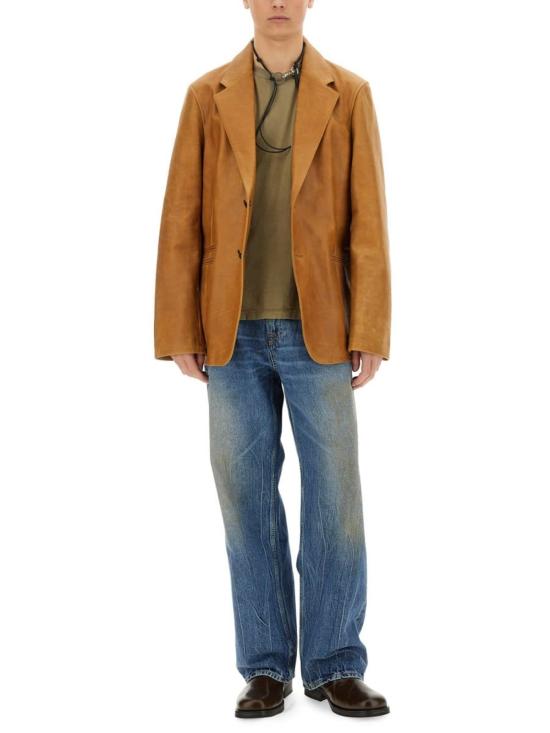  아워레가시 수트 자켓 아워 레거시 레더 오프닝 블레이저 브라운 - OUR LEGACY