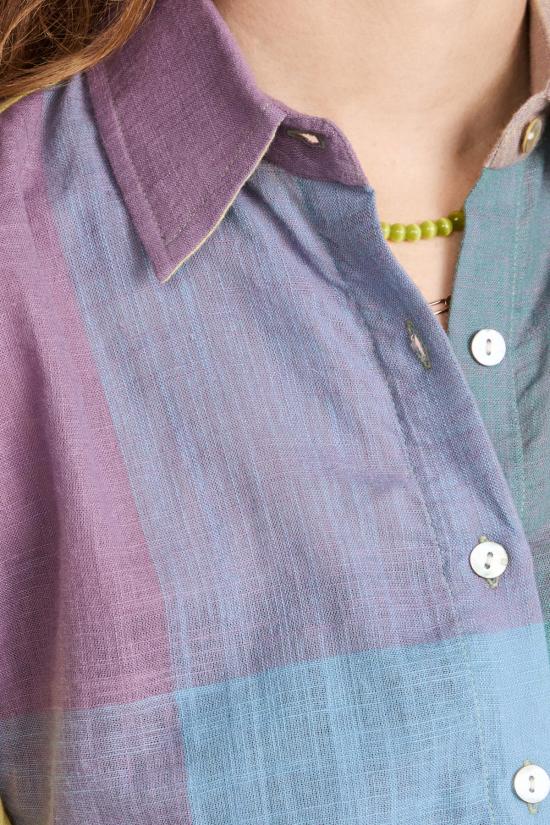  Abacaxi 셔츠 아바카시 스카프 밑단 유니섹스 셔츠 - ABACAXI